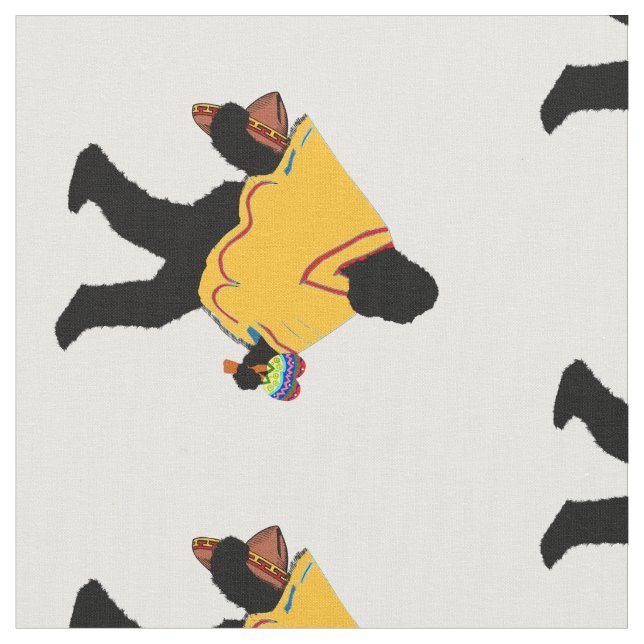 Tela Squatcho de Mayo con Poncho (De cerca)