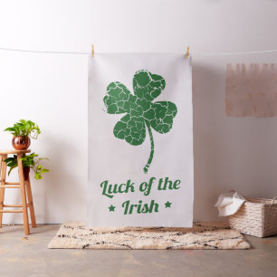 Tela st patricks tejido de trébol afortunado angustiado