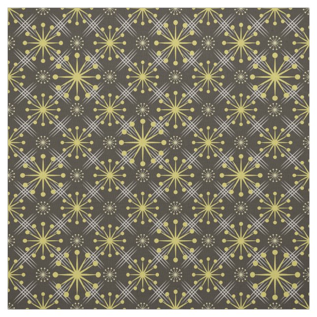 Tela Starburst and Lines Midury Pattern Earth Hues (Retal)