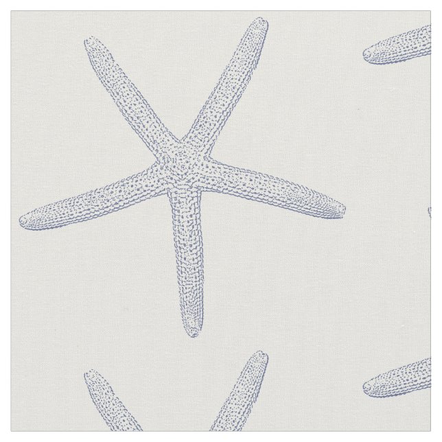 Tela Starfish azul (De cerca)