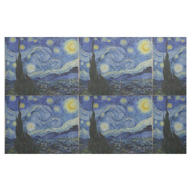 Tela Starry Night Vincent van Gogh Tiled (Yarda)