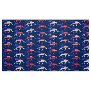 Tela Stars and Stripes Mustang (azul)