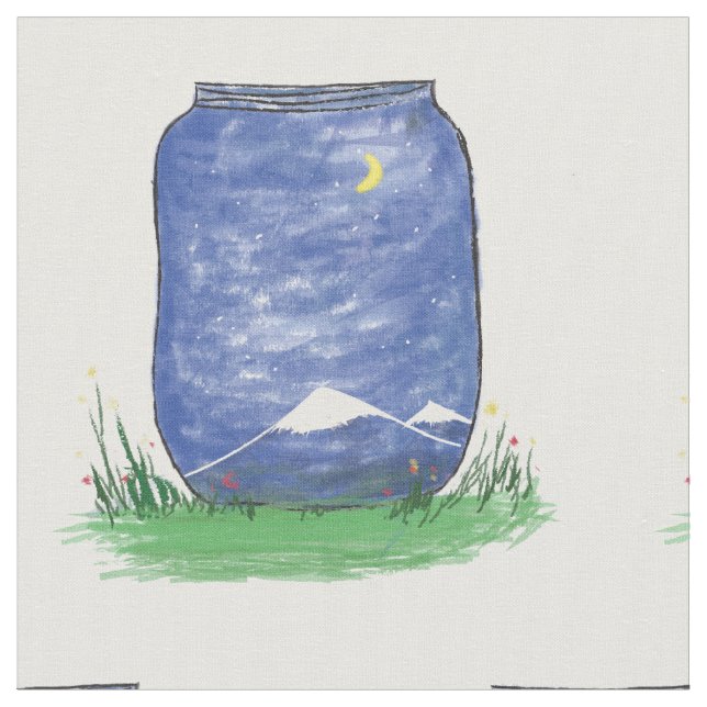 Tela Stars Jar (De cerca)