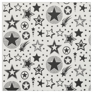 Tela Stars Tattoos negro + tus ideas