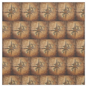 Tela Steampunk Compass Star Fabric