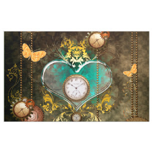 Tela Steampunk, corazón maravilloso
