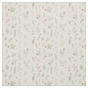 Tela Suave Flor Silvestre Rosa Desvaído Vintage Boho 70