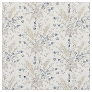 Tela Suave Patrón Botánico Floral Boho Neutral