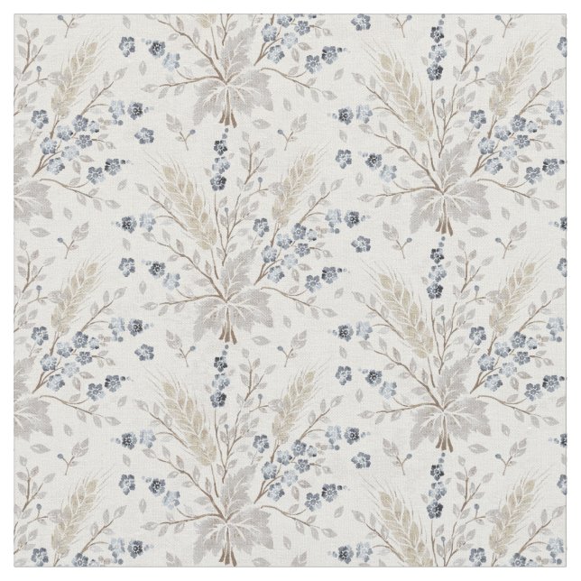 Tela Suave Patrón Botánico Floral Boho Neutral (De cerca)