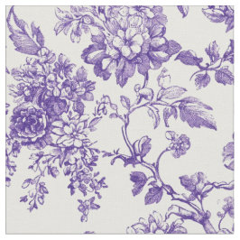 Tela Suave Toile Botánico Púrpura