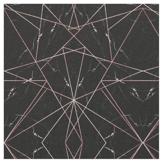 Tela Subió Geométrico Moderno Triángulos de Mármol de O (De cerca)