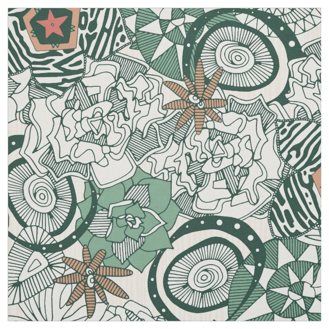 Tela succulents limitados (Retal)