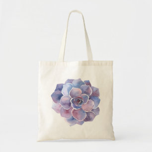Tela Suculento bolso de tote del Rosa del desierto