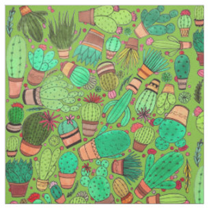 Tela Suculento Cactus Potted Plants Green Cacti Garden