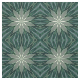 Tela Suculento Kaleidoscopio De Flora Verde Y Forestal