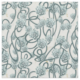 Tela Suculentos del desierto para un patrón repetido mo