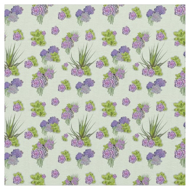 Tela Sucultores de tonos verde-mar de Lavanda (De cerca)