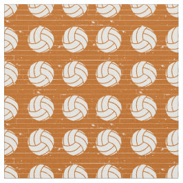 Tela Suelo de madera de voleibol Naranja quemado con pa
