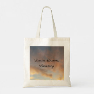 Tela Sueño, sueño, bolso de nubes rosadas