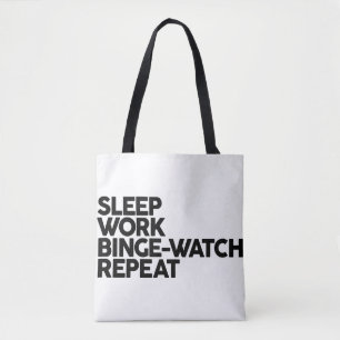 Tela SUEÑO, TRABAJO, bolso de totes de la REPETICIÓN 