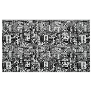 Tela Sueño urbano - negro