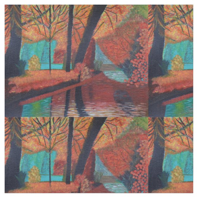 Tela Sueños de Otoño (De cerca)