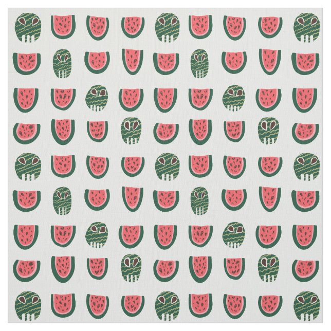 Tela Summerween Watermelon Skull (Retal)