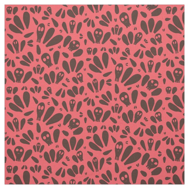 Tela Summerween Watermelon Skull  (Retal)