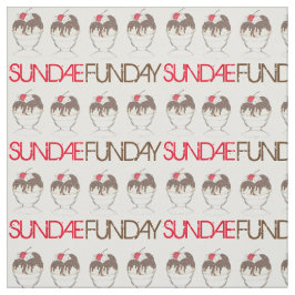 Tela SUNDAE (DOMINGO) FUNDAY Ice Cream Hot Fudge Foodie