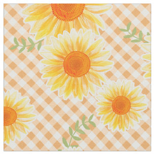 Tela Sunflowers Gingham