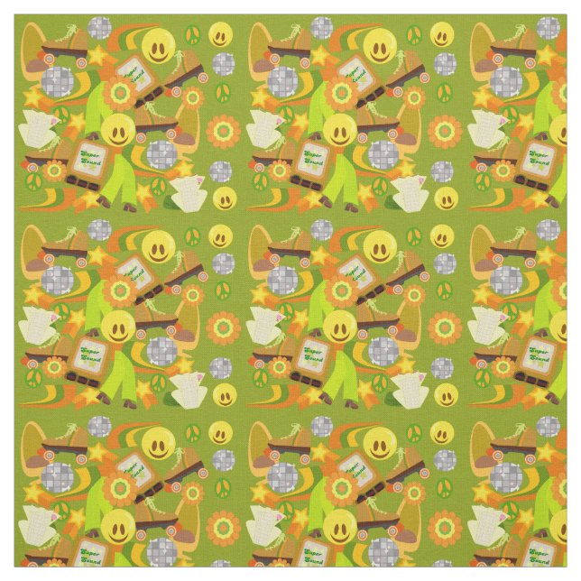 Tela Super Groovy Setentis Mega Pattern (Retal)
