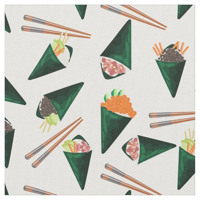 Tela sushi temaki (De cerca)