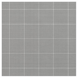 Tela Sutil Tartán de Cuadros Gris Texturizado
