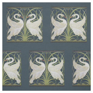 Tela Swan Art Nouveau Dos Cisnes