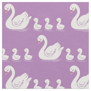 Tela Swans Mama y Baby Cute Kids