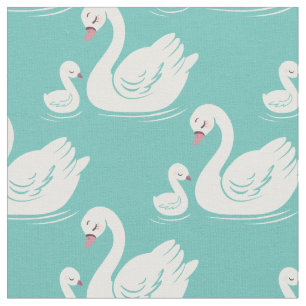 Tela Swans Mama y Baby Cute Kids