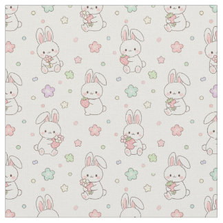 Tela Sweetest Dreams: Kawaii Bunny and Strawberry