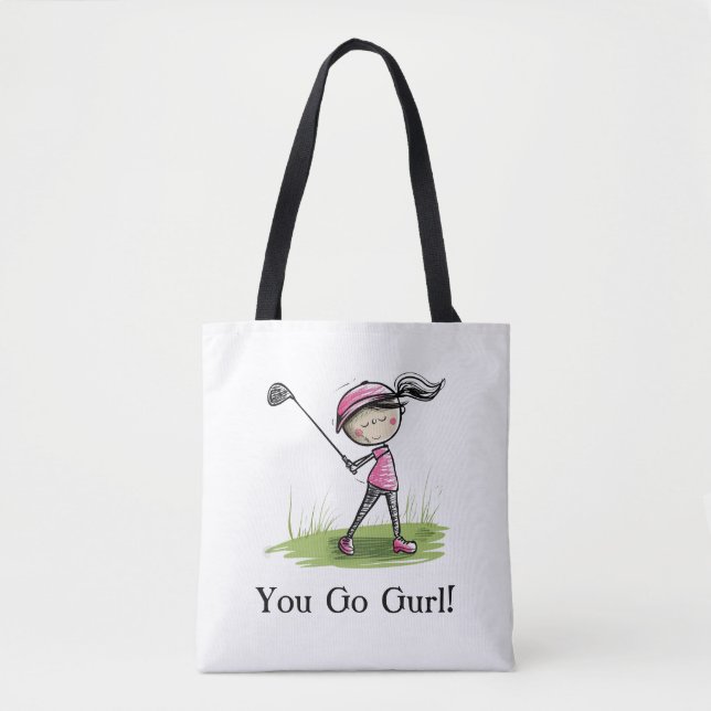 Tela Swing con Estilo: Bolso de Dibujos Animados de Muj (Anverso)