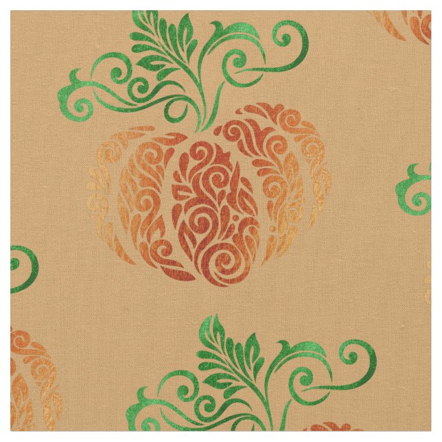 Tela Swirl De La Calabaza De Otoño (De cerca)