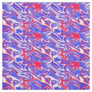 Tela "Swirl patriótico: el mármol rojo, blanco y azul"