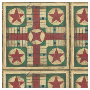 Tela Tablero antiguo del juego de Parcheesi de Ethan