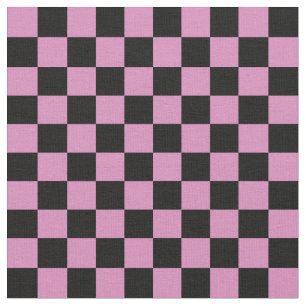 Tela Tablero de ajedrez rosa y negro