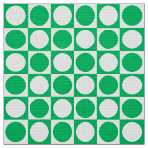Tela Tablero de damas de los mediados de siglo - verde