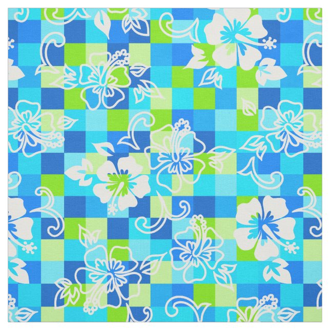 Tela Tablero Hibiscus Hawaiian Floral (Retal)
