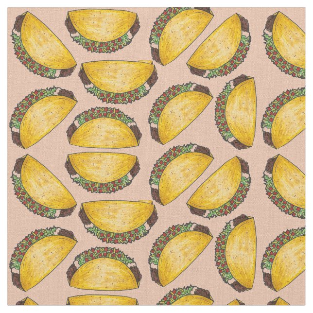 Tela Tacos Taco Martes Tejido (De cerca)