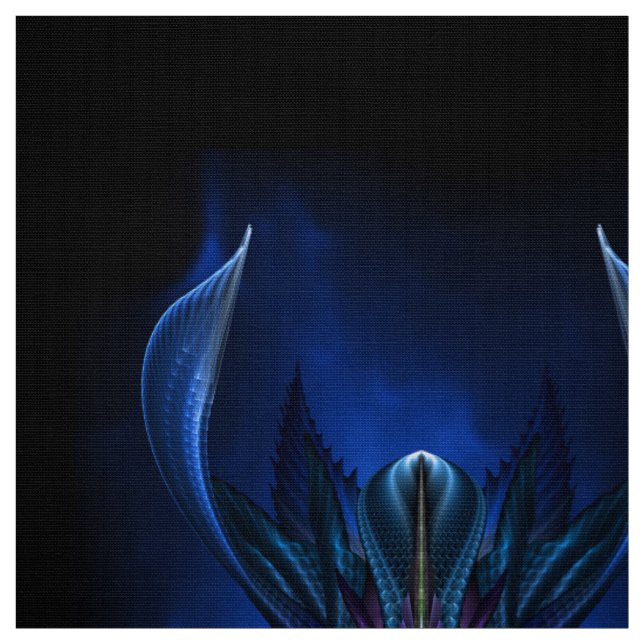 Tela Taidushan Sai Shadow Blue RB BLK Fabric (Retal)