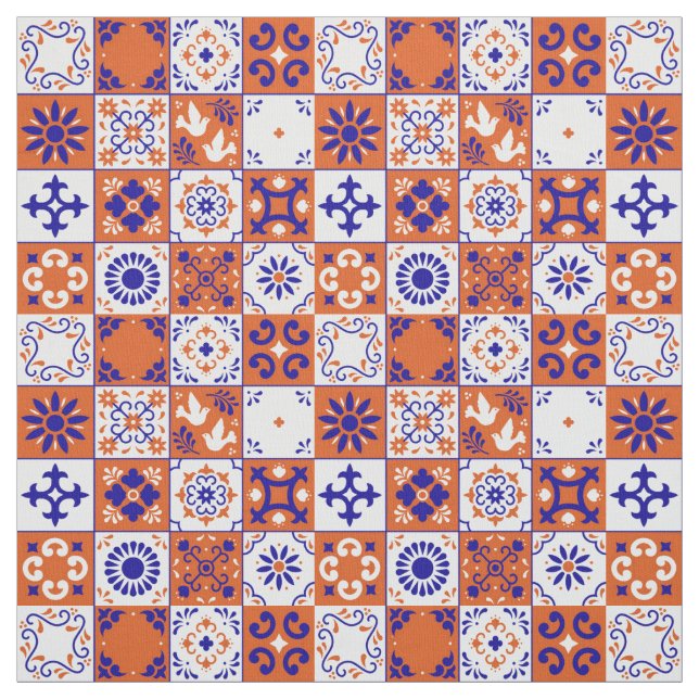 Tela Talavera Tiles mexicana (Retal)