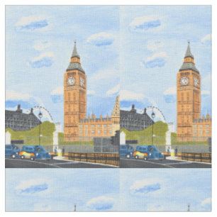 Tela Talla de algodón Big Ben London
