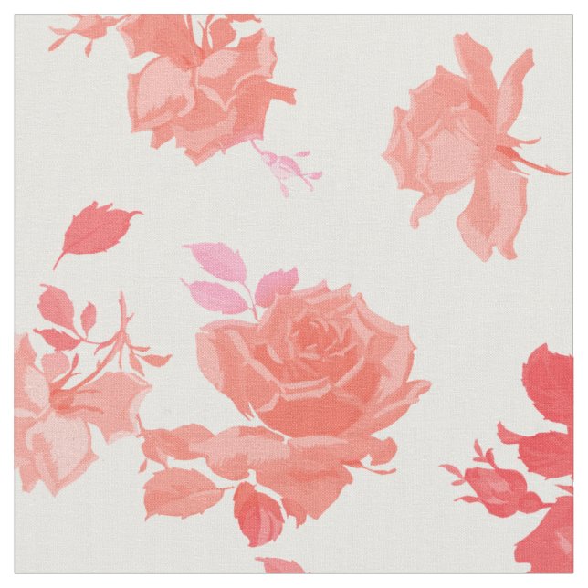 Tela Talla de algodón de limonada rosa Elzbieta (De cerca)