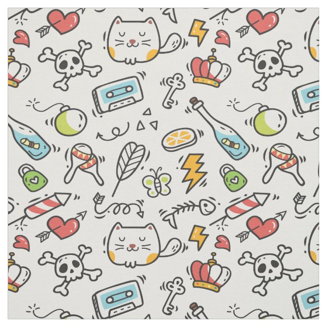Tela Talla de patrón de Kawaii (Retal)